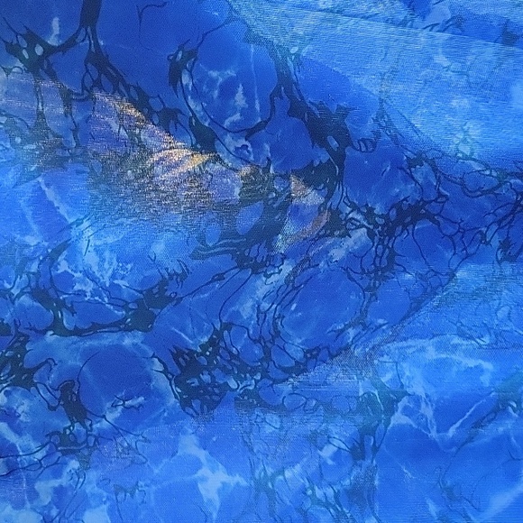 Vintage Blue Marble Dress - Picture 8 of 9